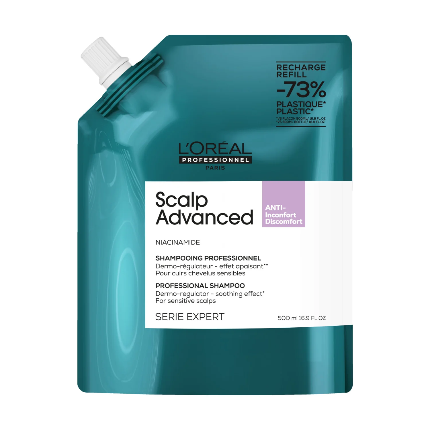 EXPERT SERIES New Scalp Advanced Anti-Discomfort Shampoo - Nachfüllpackung - Reinigendes Shampoo, Entgiftendes Shampoo