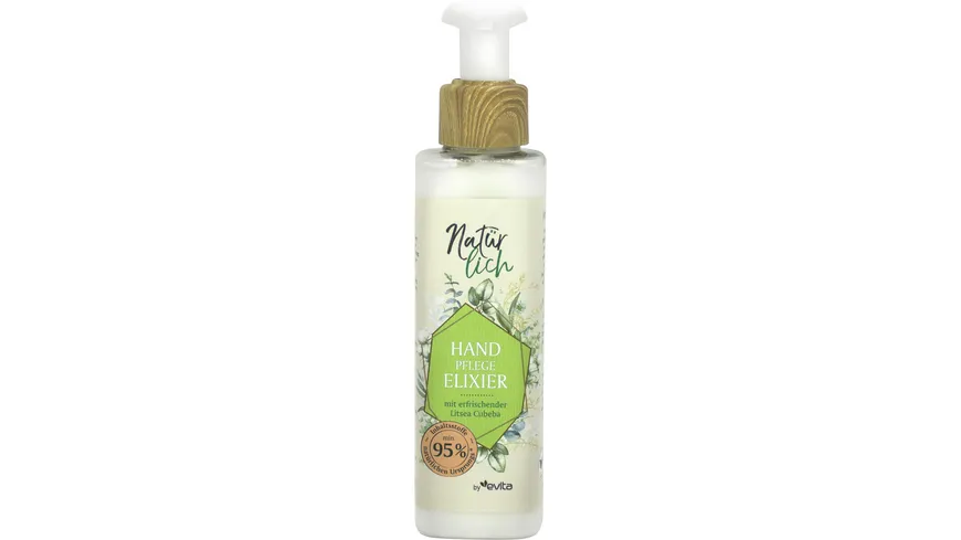 Natürlich by evita Hand Pflege Elixier mit erfrischender Litsea Cubeba 150 ml