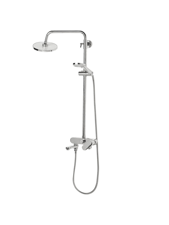 Beliani Wannenarmaturen GURARA in Silber - (W) 23 x (H) 83 x (L) 36 cm günstig kaufen onesize