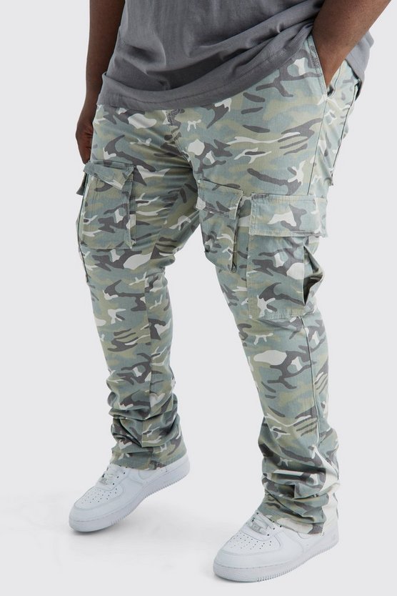 Plus Skinny Camouflage Cargo-Hose