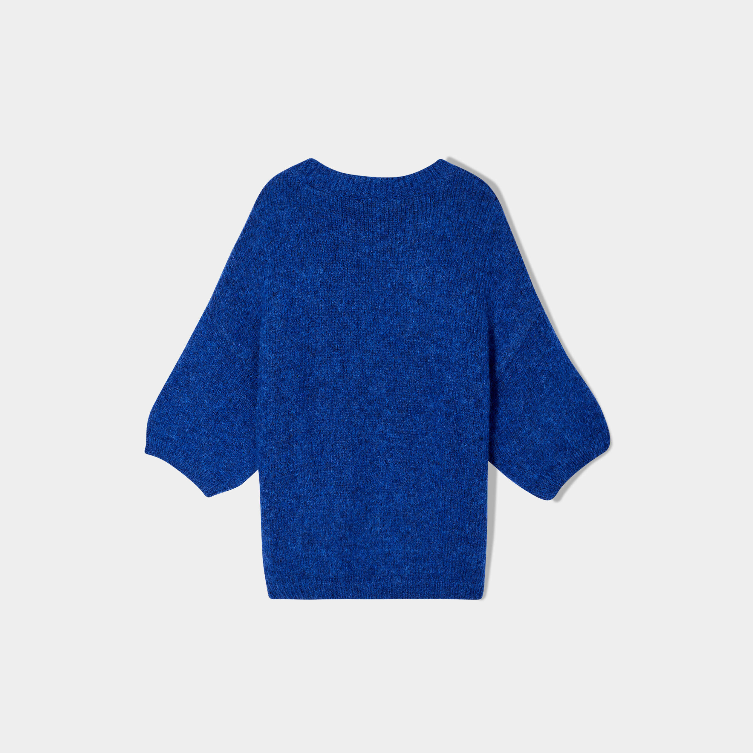 Pull manches courtes bleu electrique femme | Cache Cache