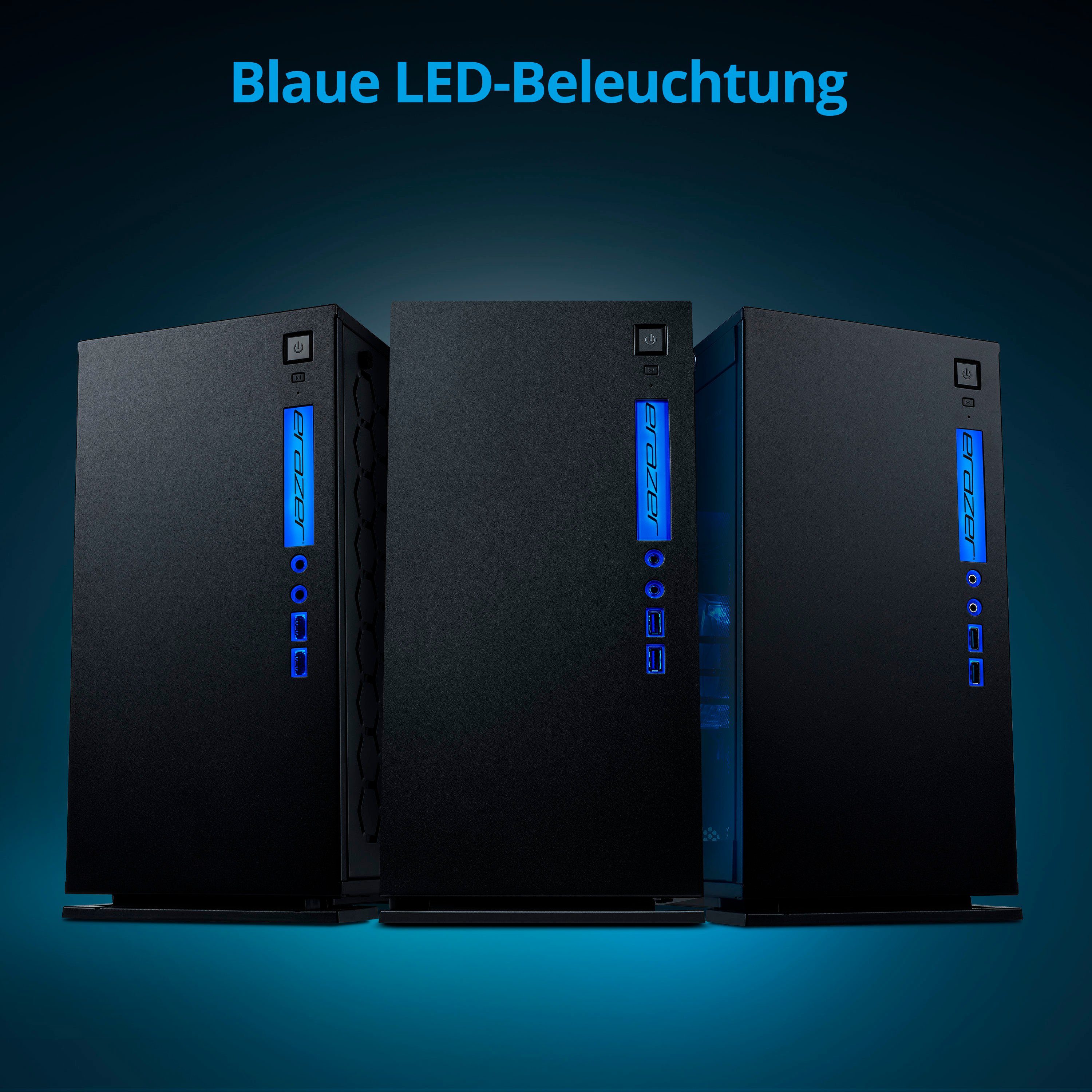 Medion® ERAZER® Engineer P10 Gaming-PC (Intel® Core i5 12400F, GeForce RTX 3060 LHR, 16 GB RAM, 512 GB SSD, Luftkühlung)