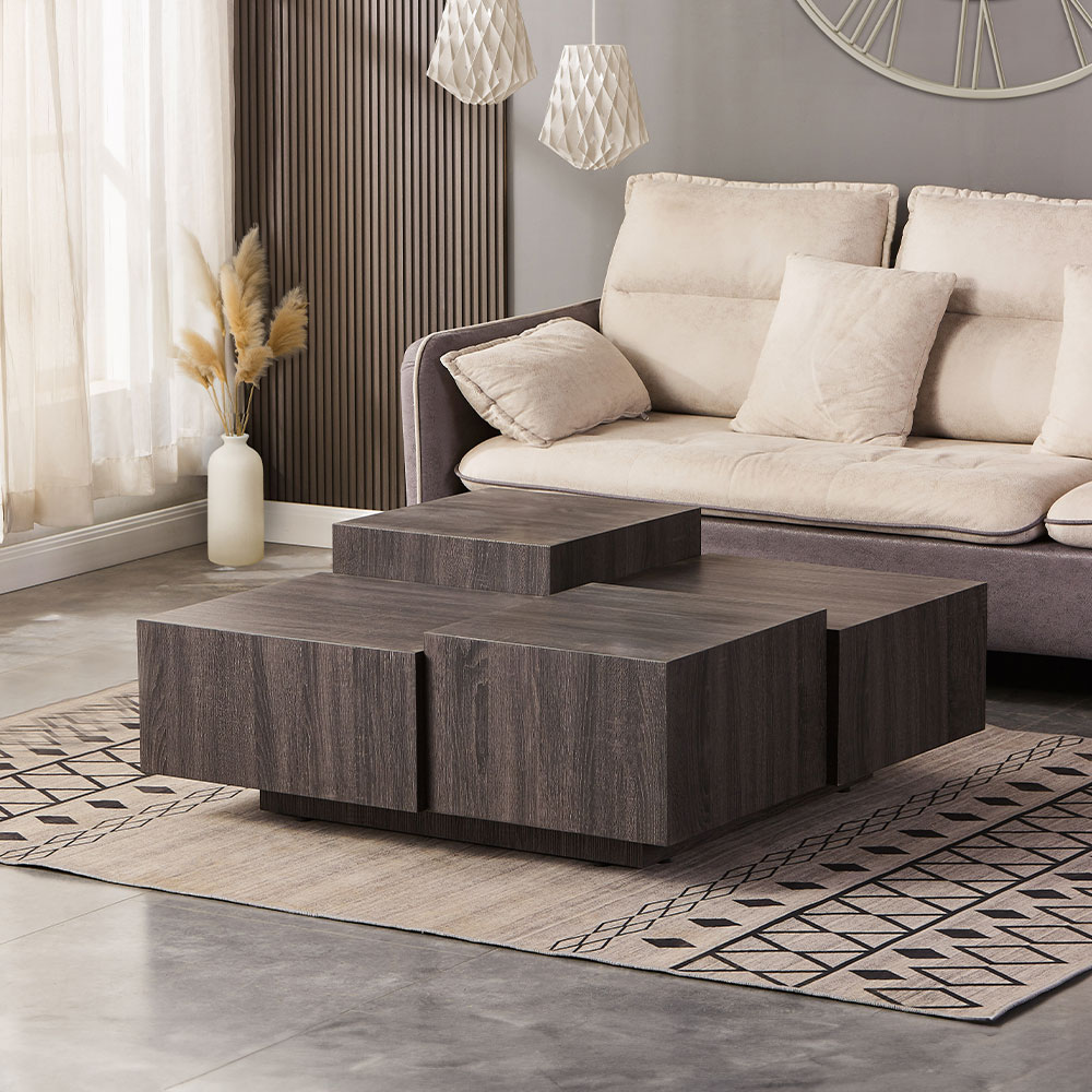 Home Deluxe Couchtisch NAYELI - Helle Holzoptik