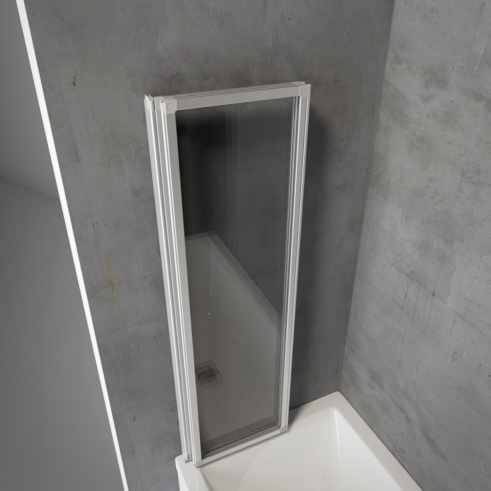 Schulte Badewannenaufsatz Well, 3 mm Sicherheitsglas, (3 tlg), BxH: 127 x 140 cm