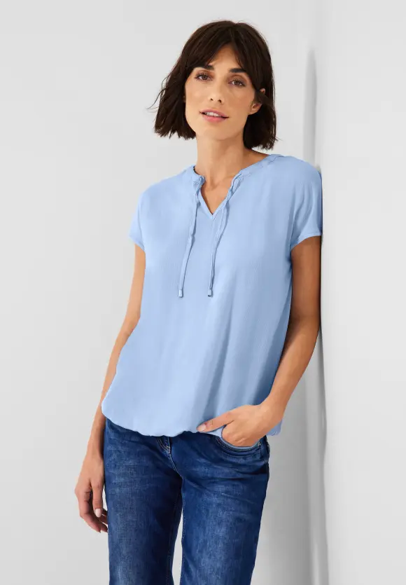 CECIL Bluse mit Tunikabändchen