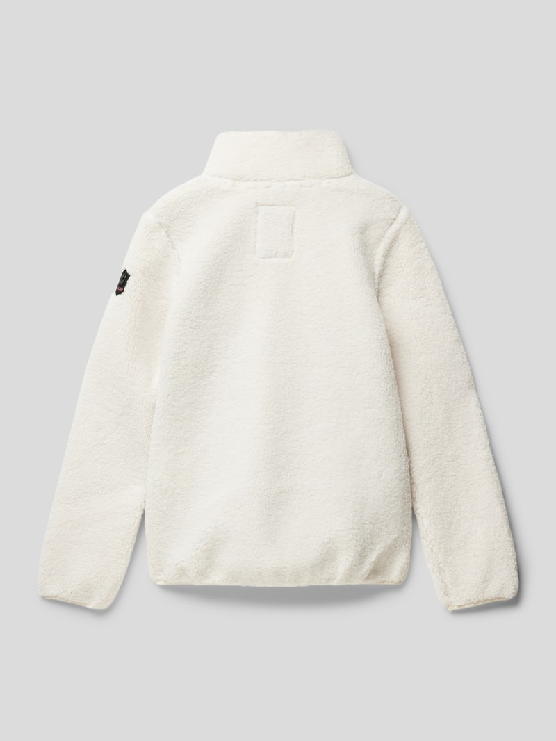 Jacke aus Teddyfell in offwhite