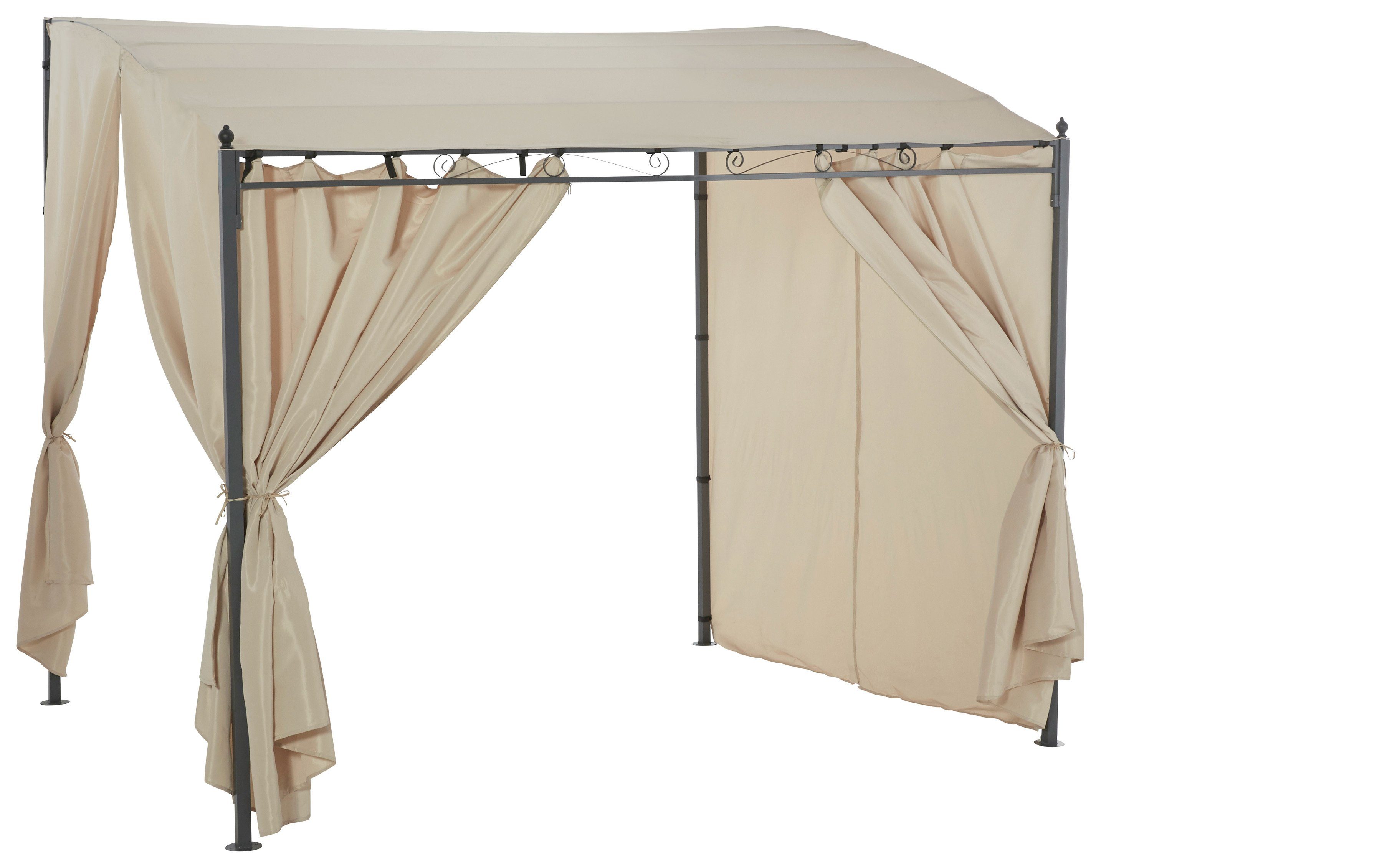 KONIFERA Anbaupavillon Burano, mit 3 Seitenteilen, (Set), BxT : 300x250 cm oder 400x250 cm
