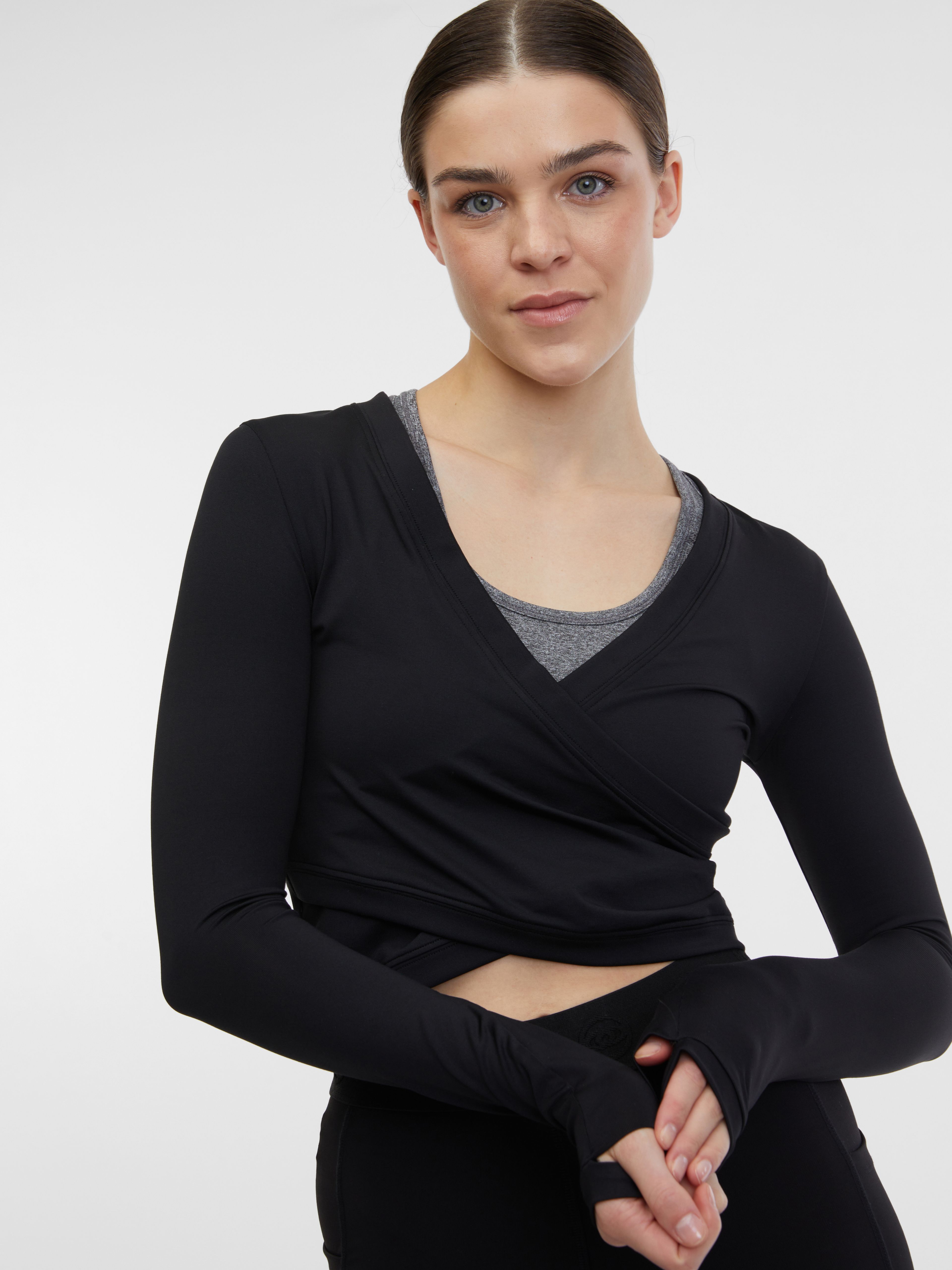 Schwarzes Damen-Sport-Top ORSAY