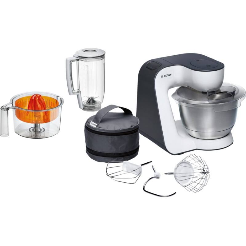 Bosch Küchenmaschine MUM50123 800 W Schwarz, Weiß