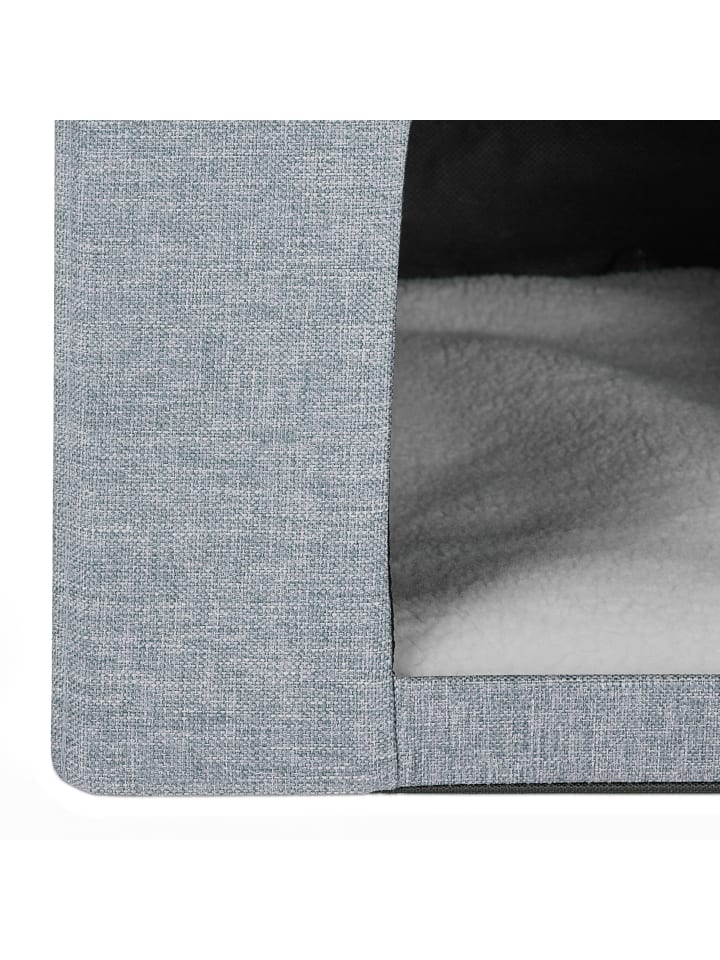 relaxdays Katzenhöhle in Hellgrau - (B)37 x (H)38,5 x (T)37 cm günstig kaufen onesize