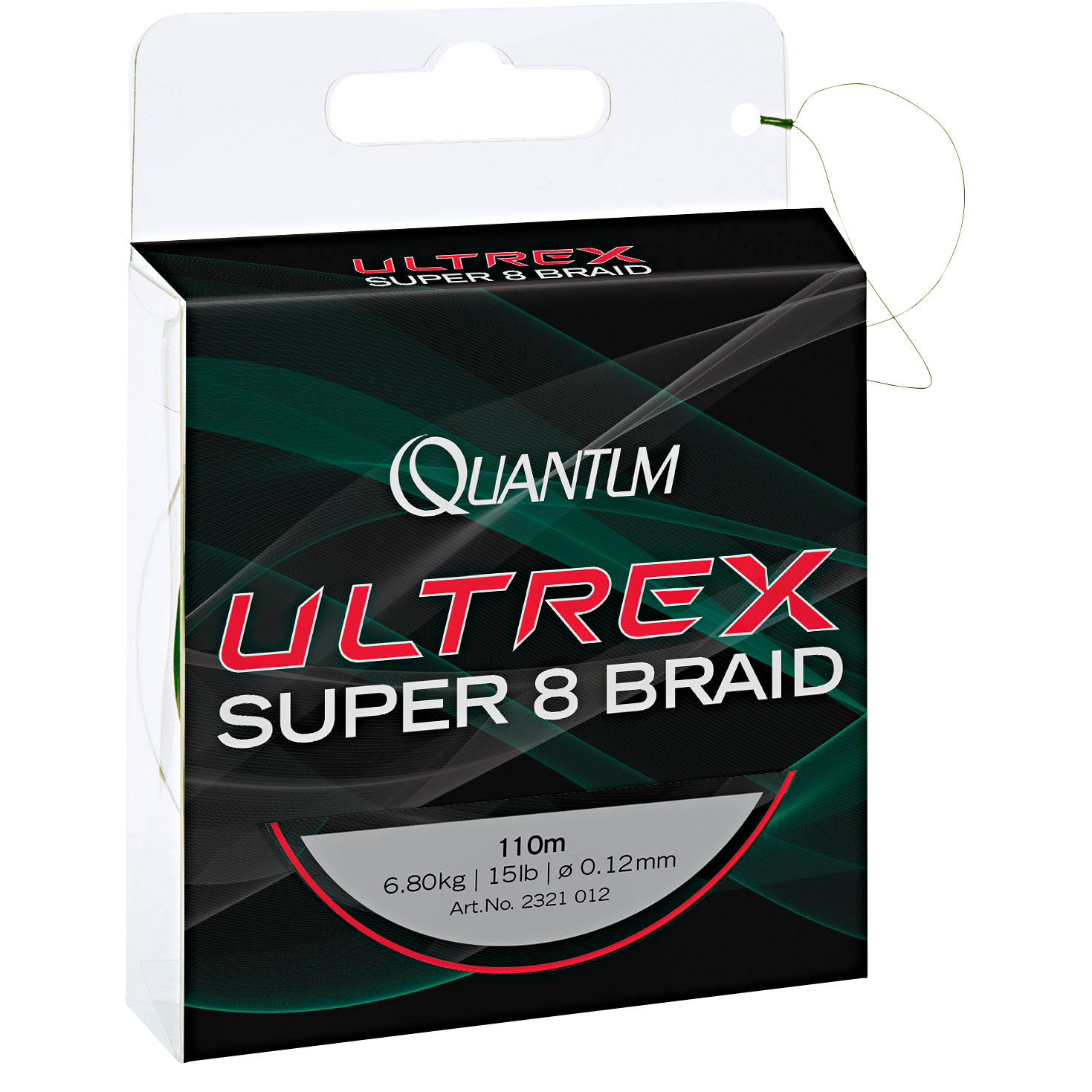 Quantum Angelschnur Ultrex Super 8 Braid (grün, 110 m)