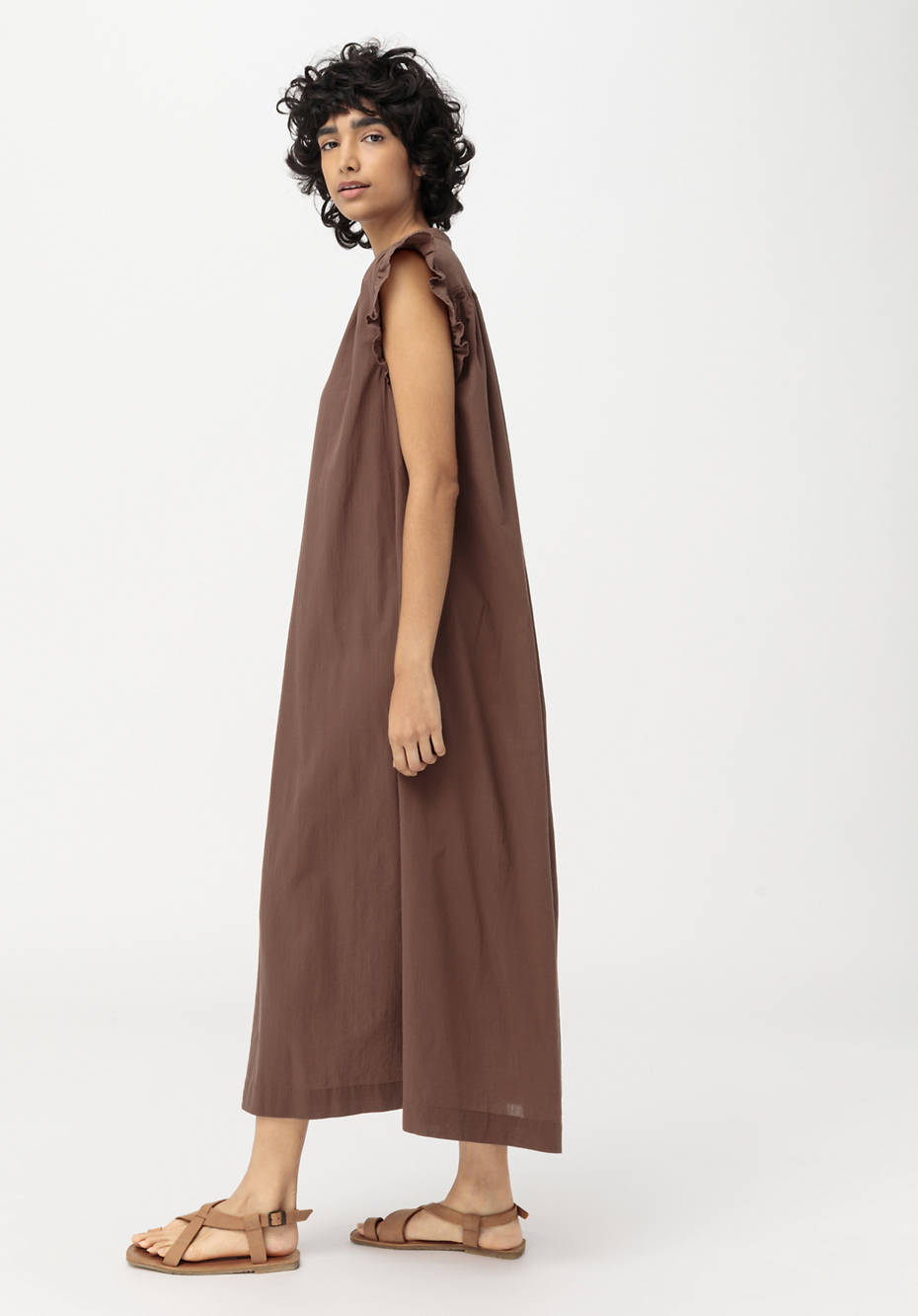 Crêpe-Kleid aus reiner Bio-Baumwolle