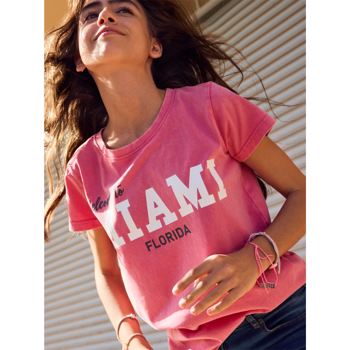 Mädchen T-Shirt mit Frontprint