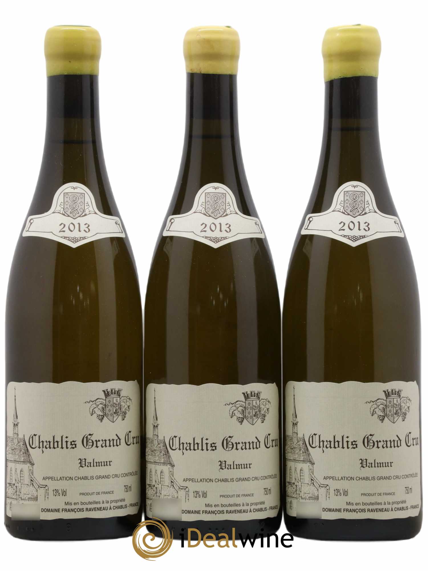Chablis Grand Cru Valmur Raveneau (Domaine)  2013 - Lot de 3 Bouteilles