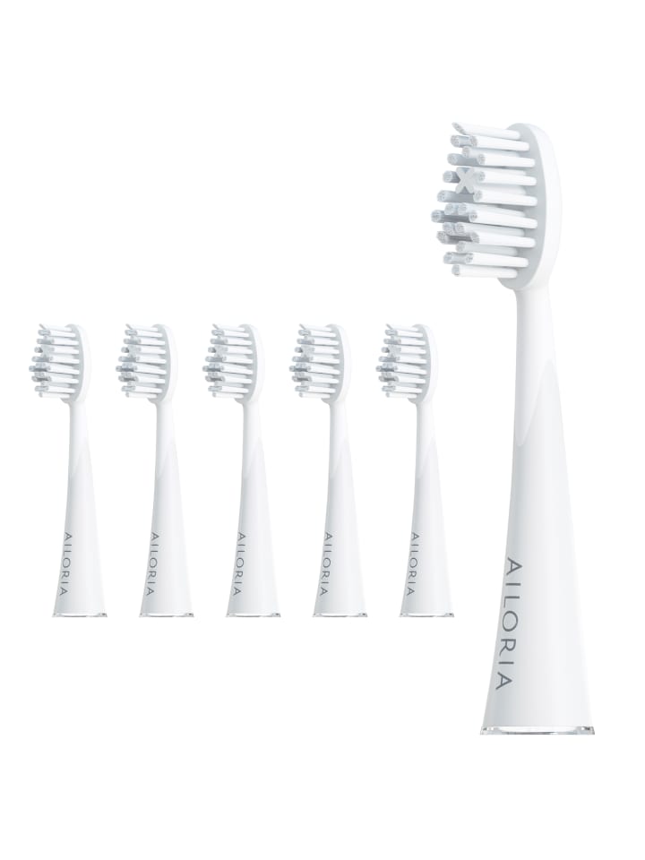 Ailoria SHINE BRIGHT Extra Clean Ersatzbürstenköpfe 6er Set in weiß günstig kaufen onesize