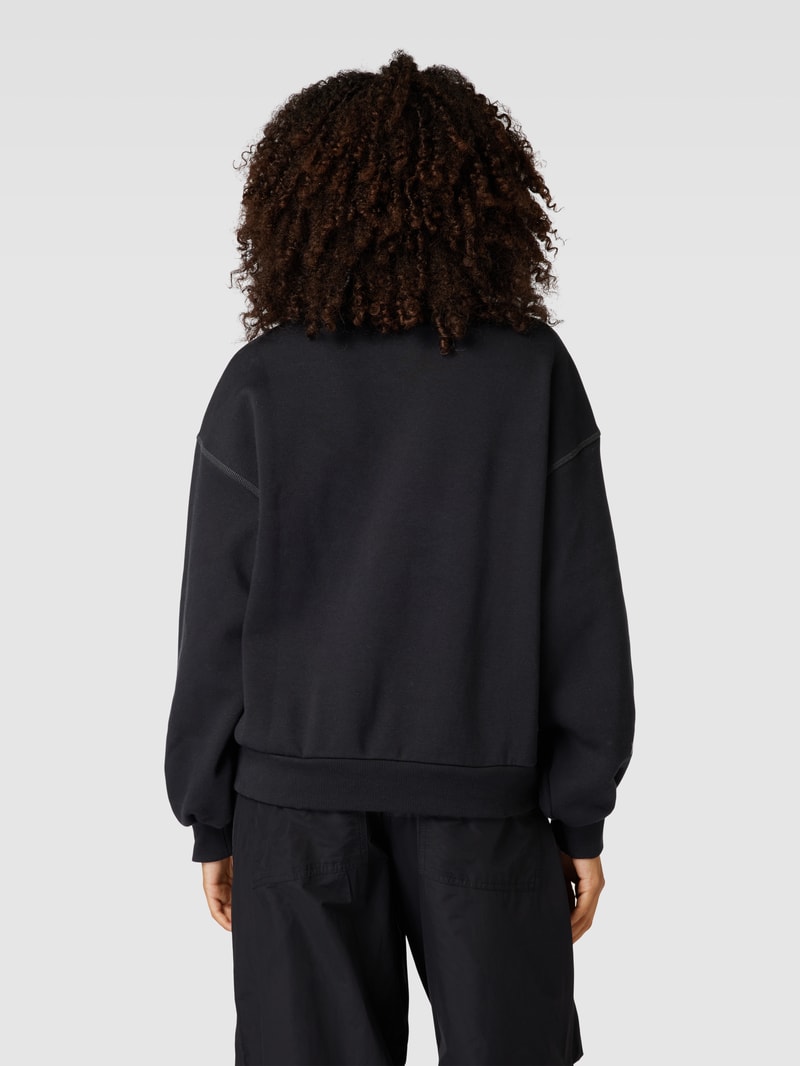 Sweatshirt mit Logo-Print Modell 'Essentials Americana' in schwarz