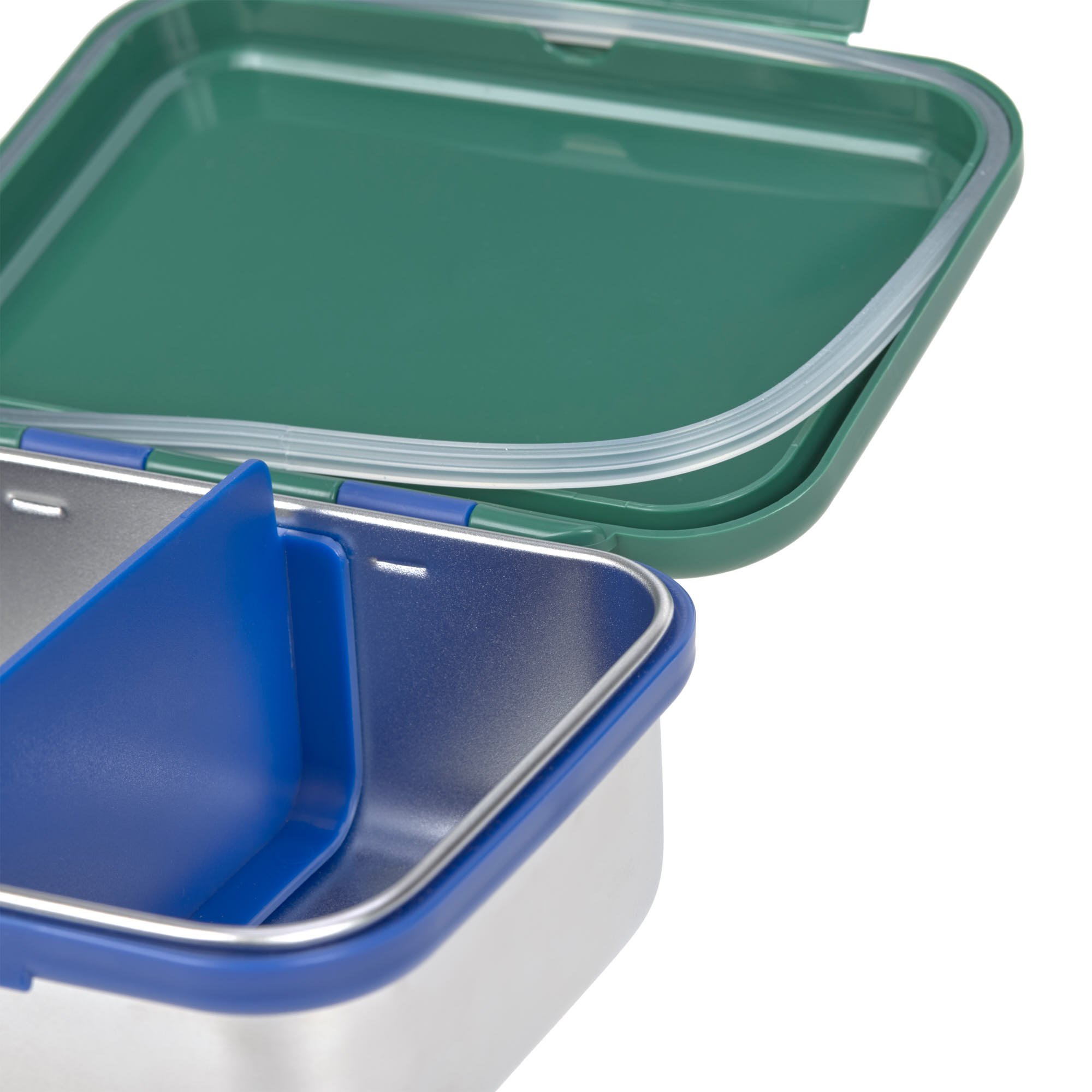 Brotdose Kinder - Edelstahl Lunchbox, Little Gang Regenbogen Grün