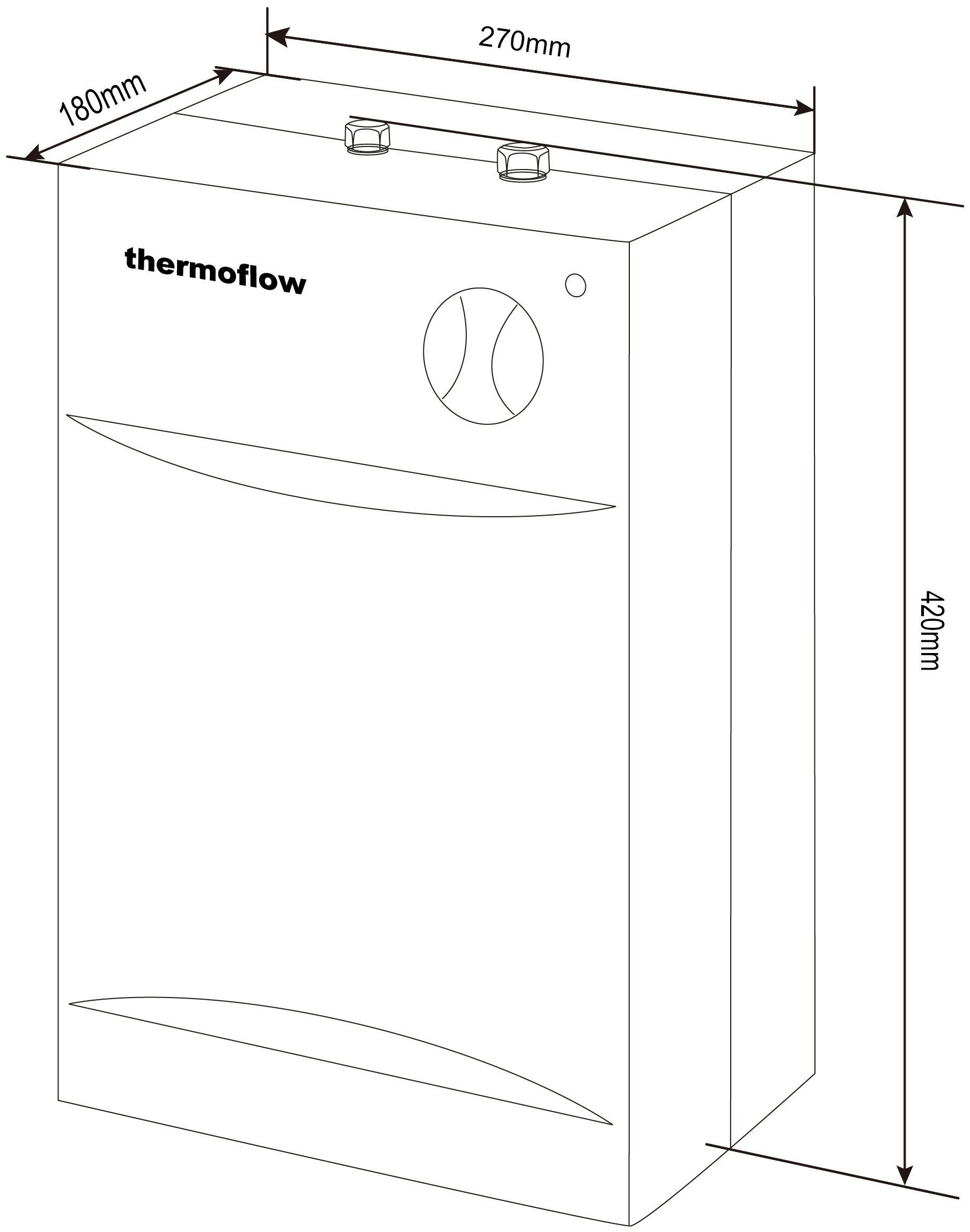 Thermoflow Untertischspeicher Thermoflow UT 5, (max75°C), für Niederdruckarmaturen