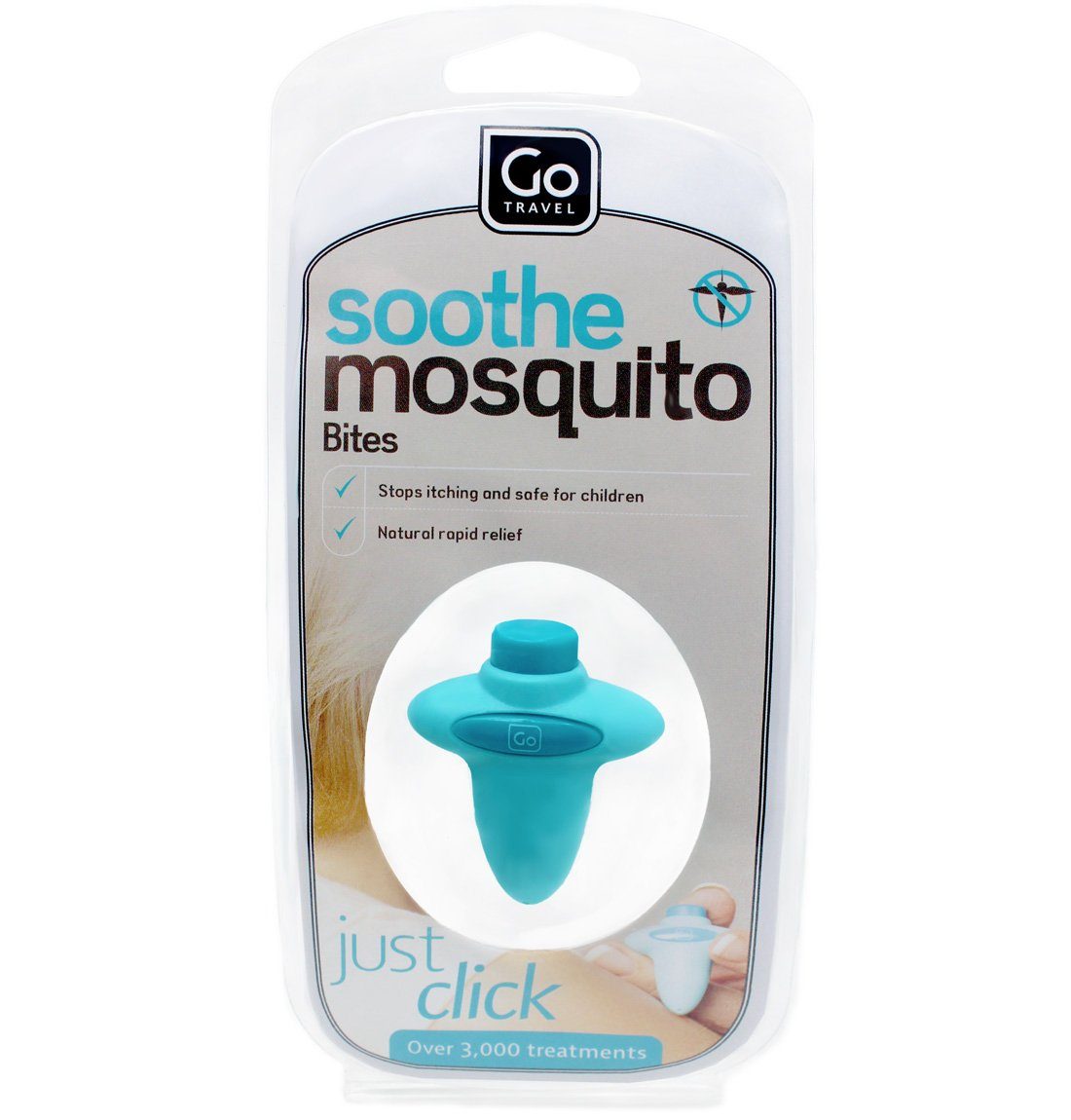 Go Travel Insektenstichheiler 895, 1-tlg., Piezo-Elektrische Technologie, 100% natürlich und nicht allergen.