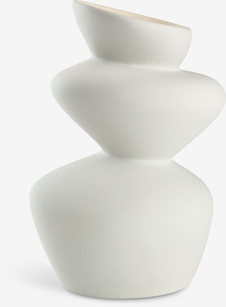 Wazon BENNY BENNY szer. 11xdł. 16xwys. 25cm biały