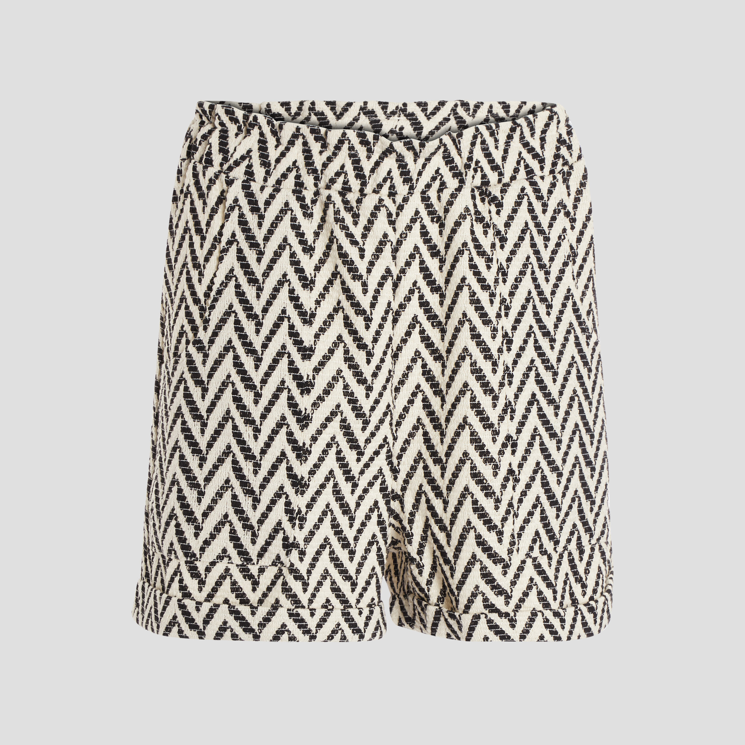 Short droit taille élastiquée ecru femme | La Halle