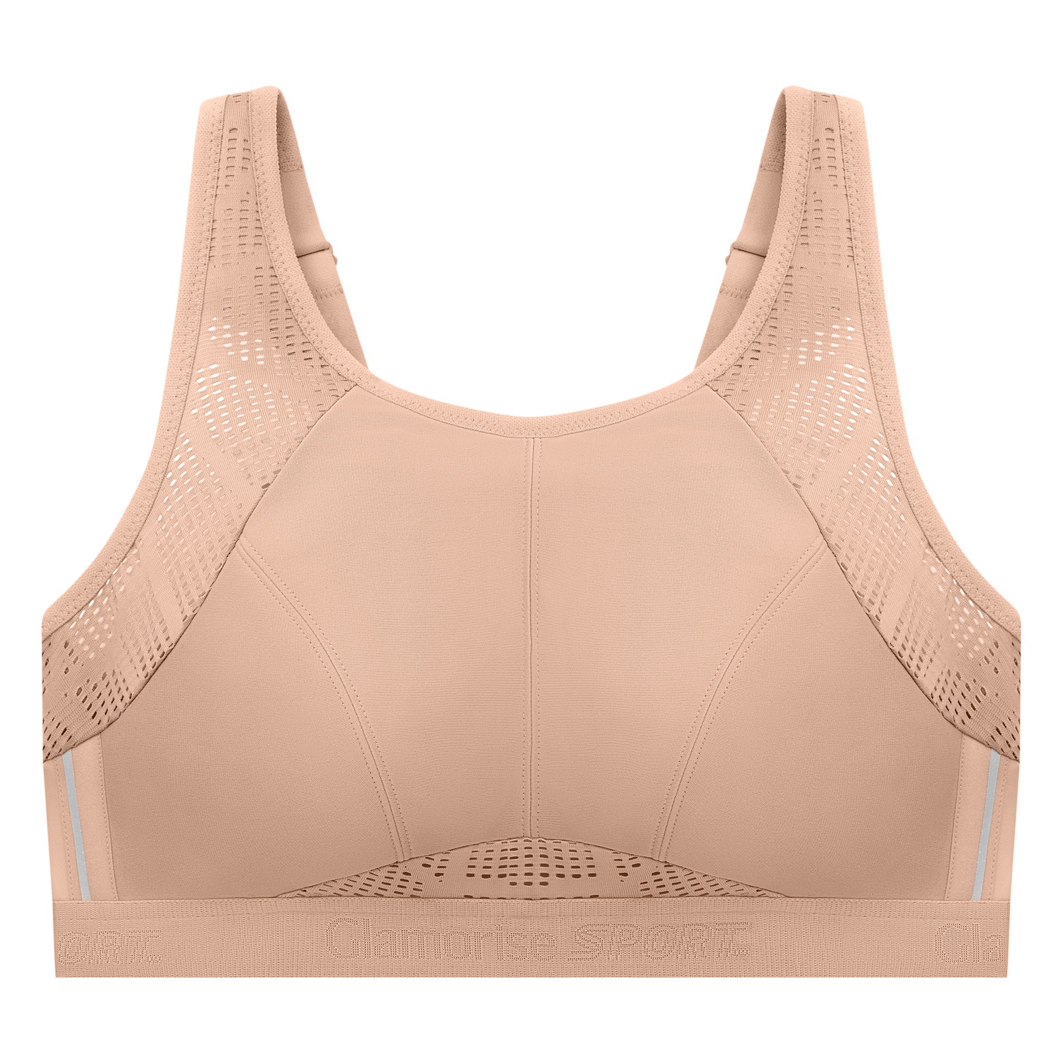 Atmungsaktiver Mesh-Sport-BH - Haut
