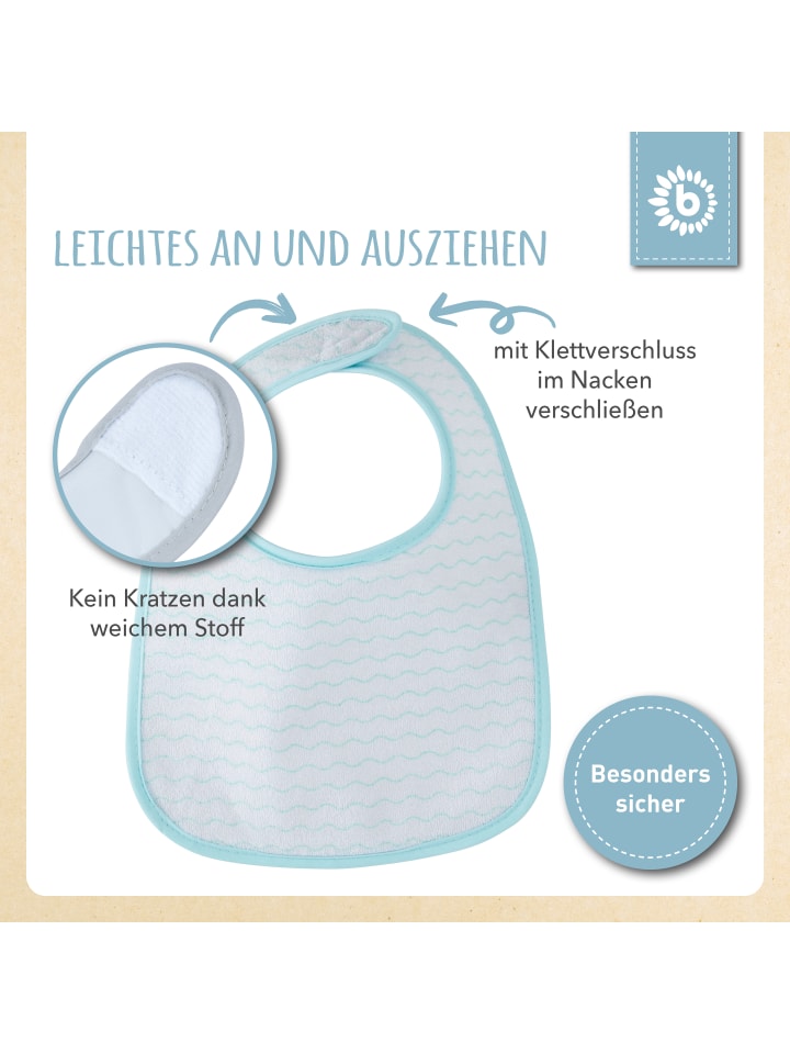 Bieco Spielwaren Lätzchen 5er Pack in Türkis günstig kaufen onesize
