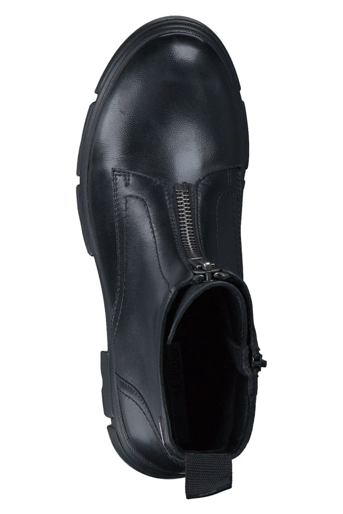 s.Oliver  Stiefelette - Schwarz - Flacher Absatz