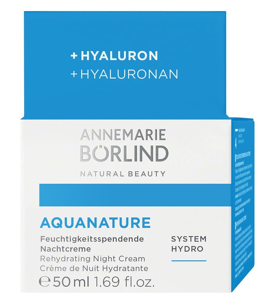 ANNEMARIE BÖRLIND AQUANATURE Feuchtigkeitsspendende Nachtcreme