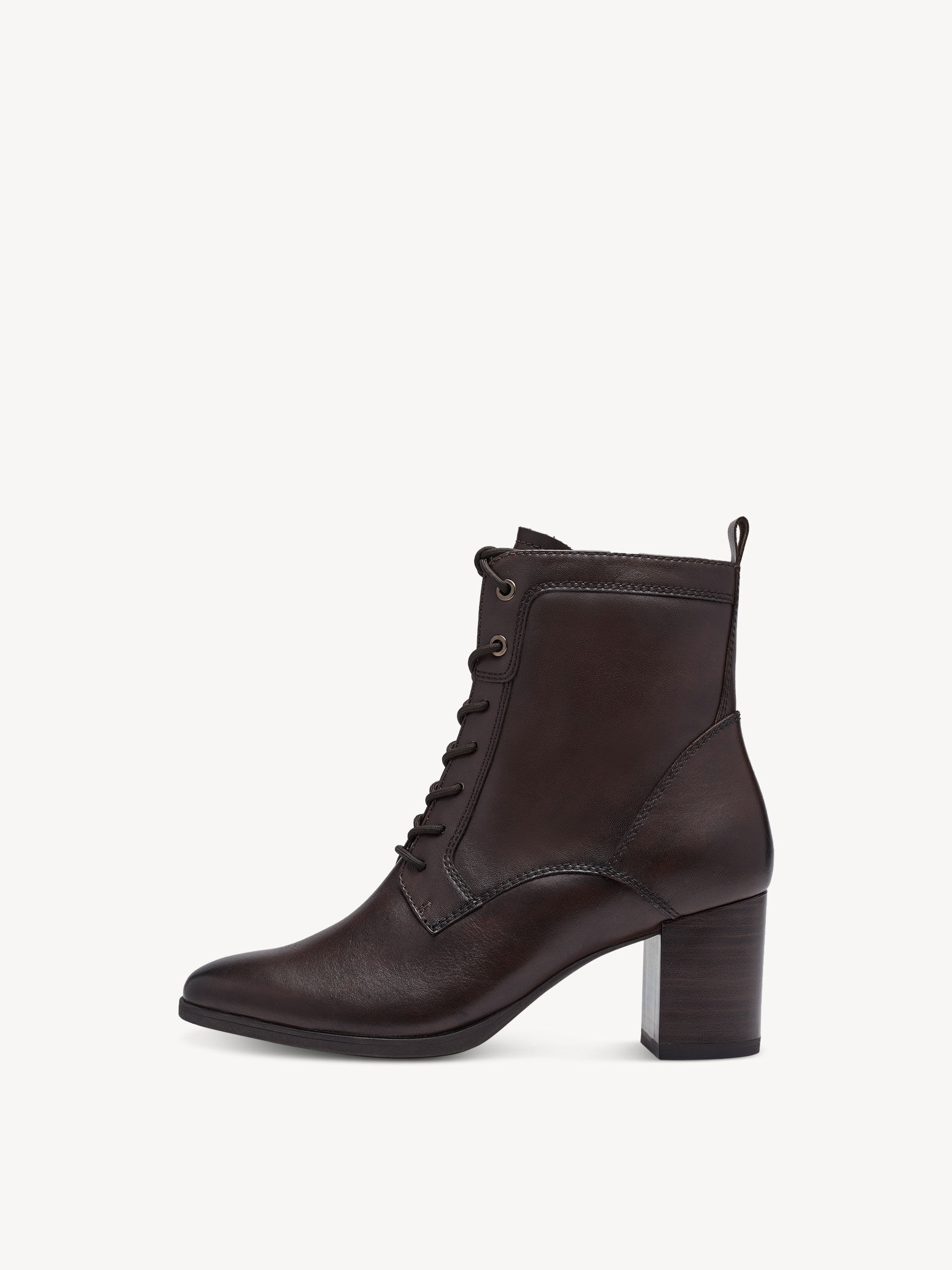 Bottine en cuir - marron