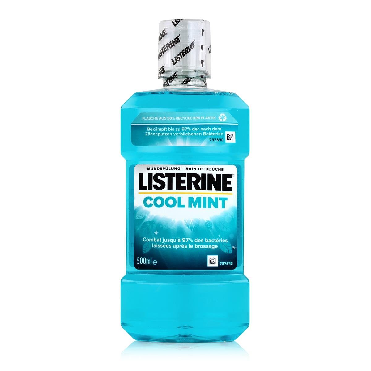 Listerine Mundspülung, Listerine Mundspülung Cool Mint 500ml - Intensiver Minzgeschmack (1er