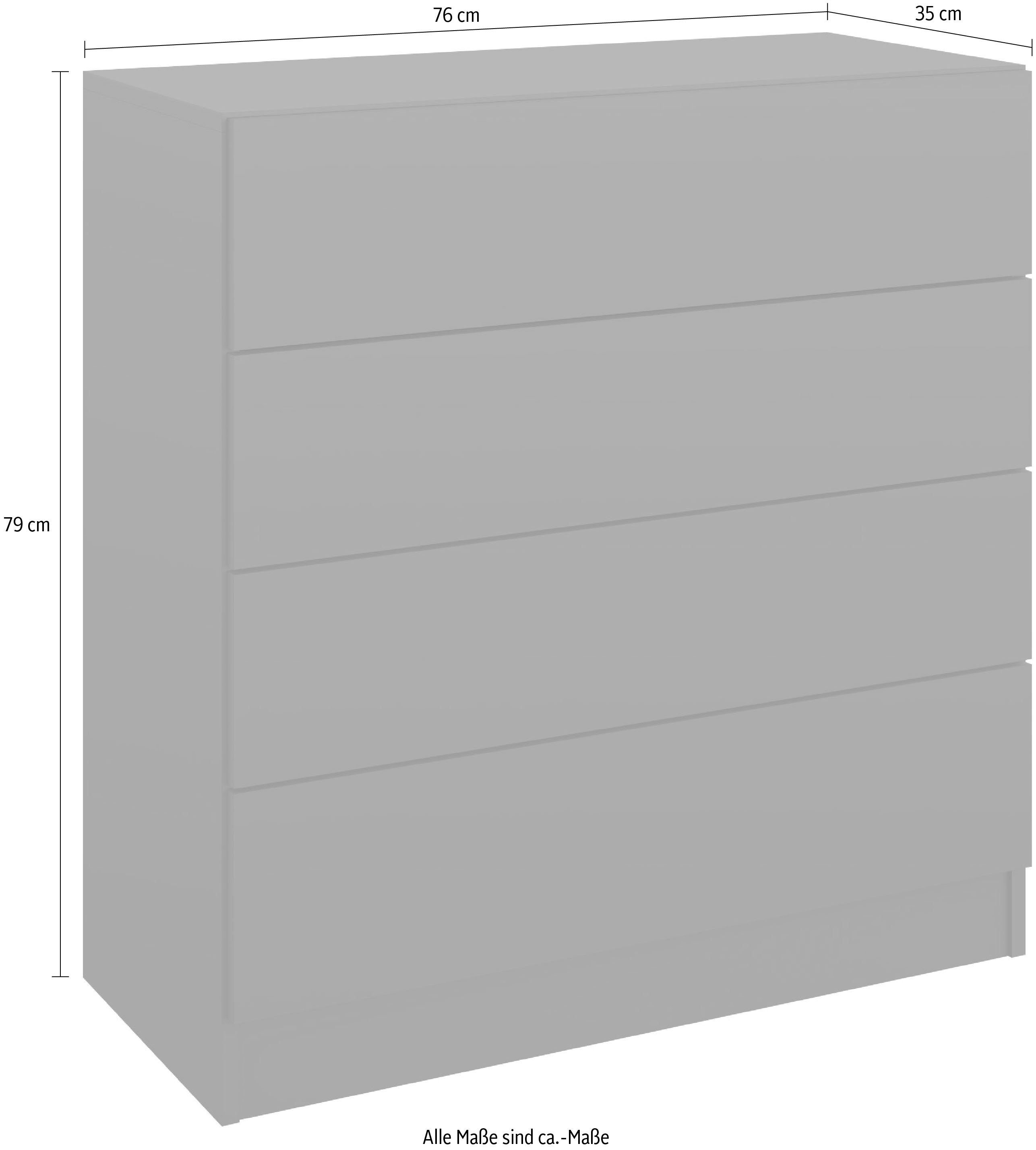 borchardt Möbel Schubkastenkommode Vaasa, Breite 76 cm