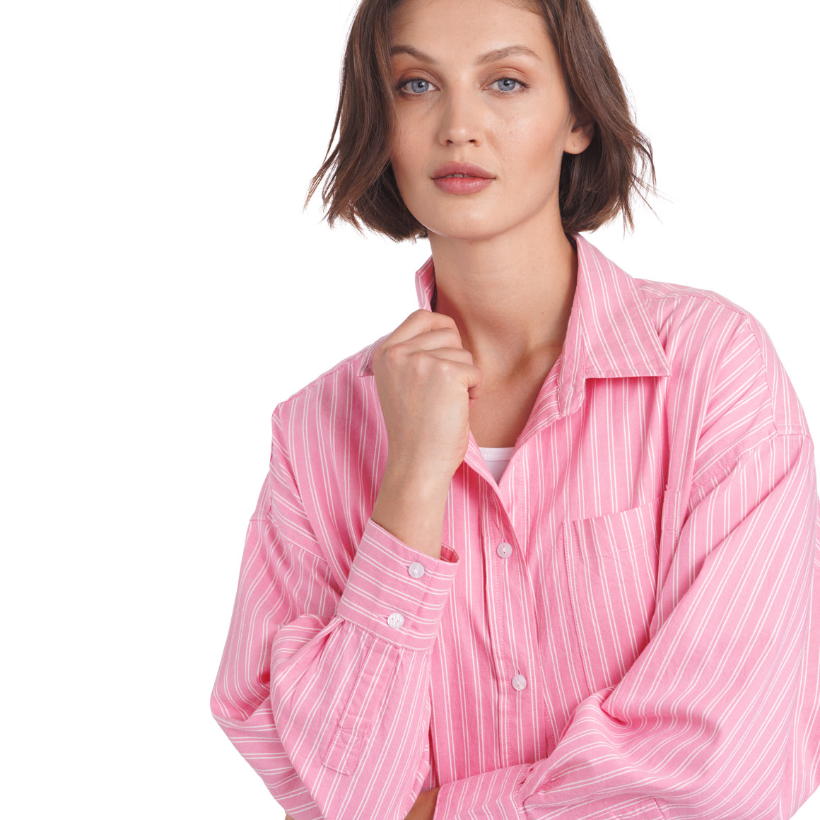 Damen Hemdbluse im Oversized-Look
