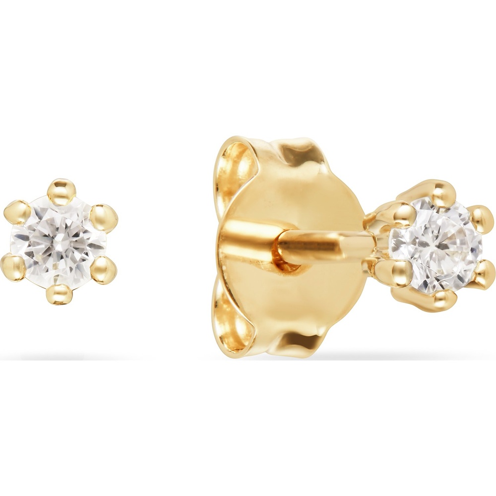 FAVS Boucles d'oreilles à fermoir à poussette 375 Or jaune Boucles d'oreilles