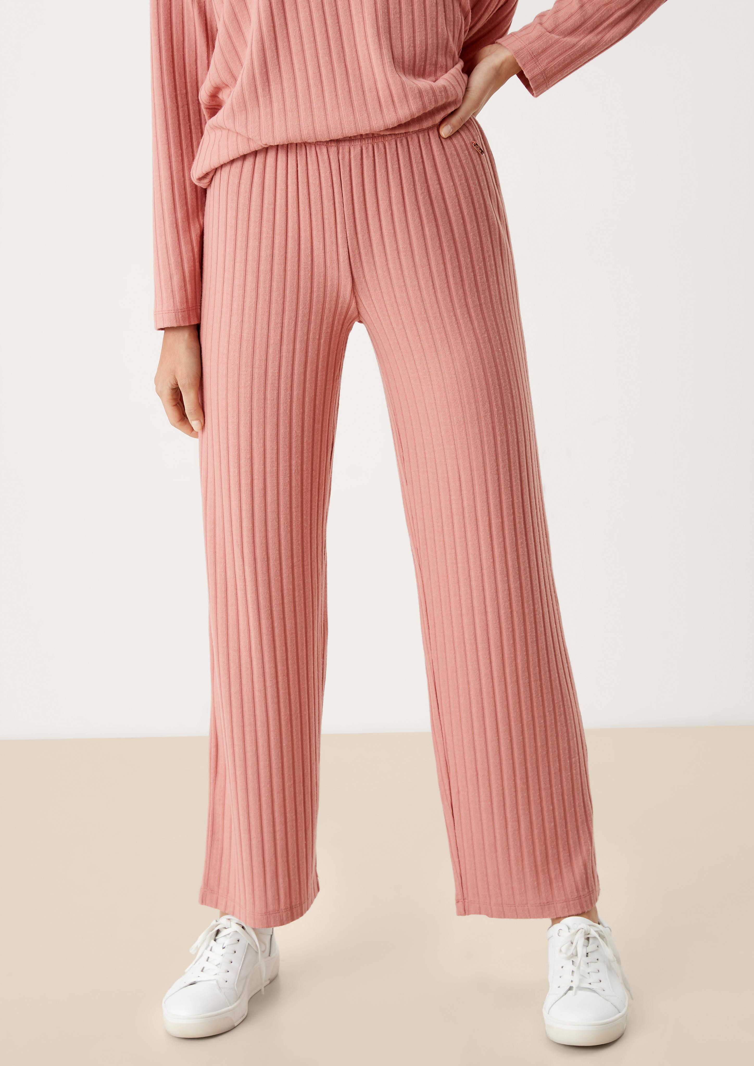 Loungehose mit Rippstruktur  6006275-4100