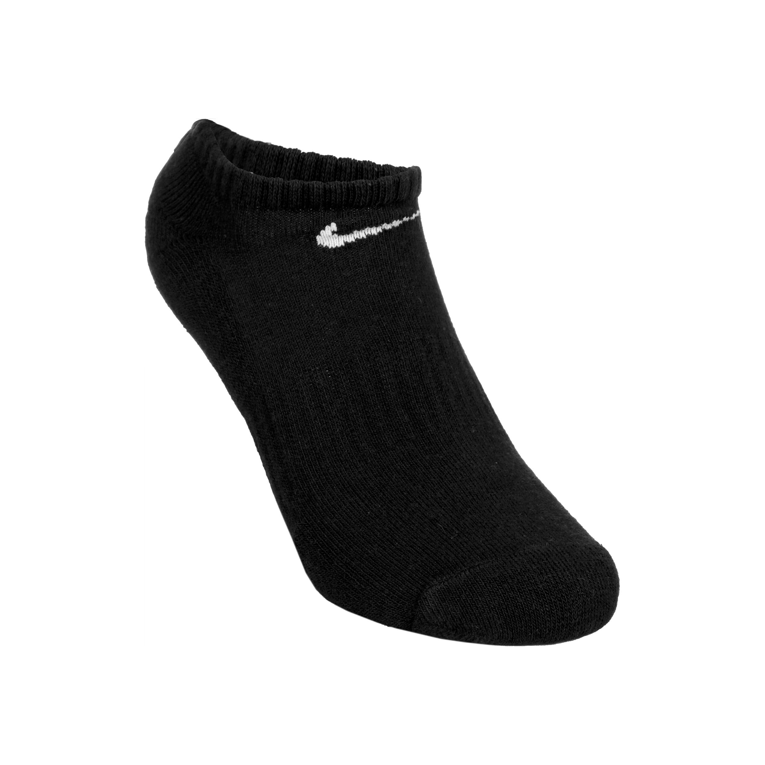 Everyday Lightweight No Show Sportsocken 3er Pack - Schwarz, Weiß