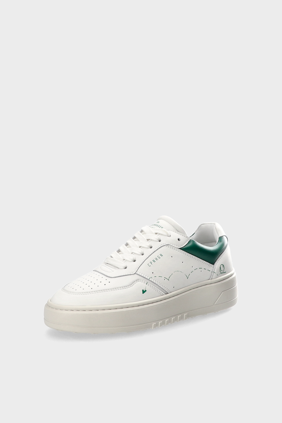 CPH LONDON - leather - white/green