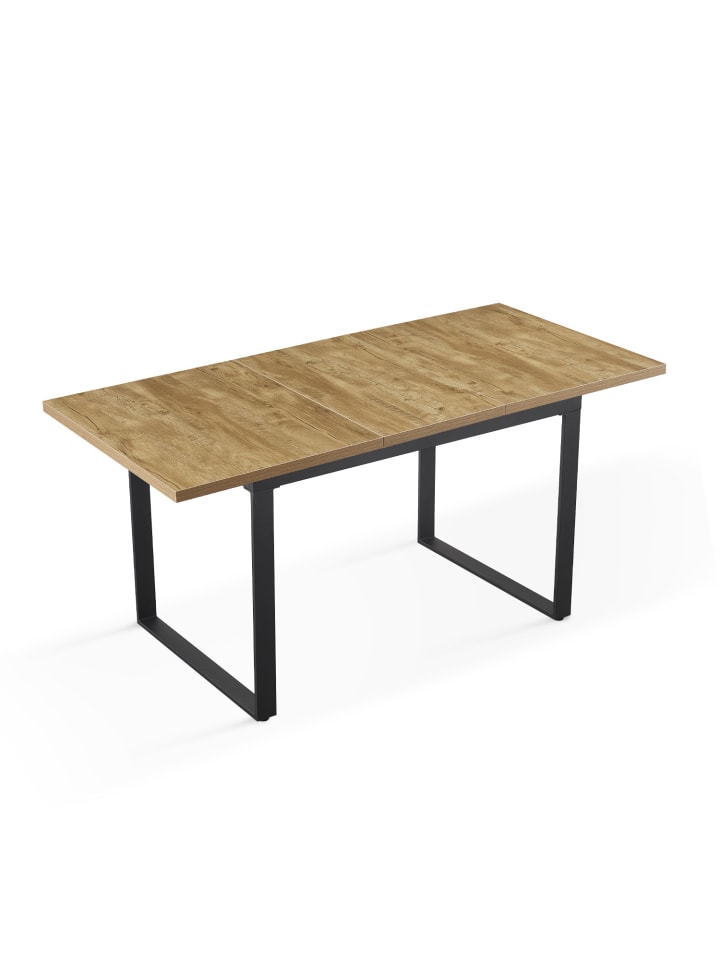 B&D Home Ausziehstisch ANNA in Wildeiche - (B)120-160 x (H)76 x (T)80 cm günstig kaufen onesize