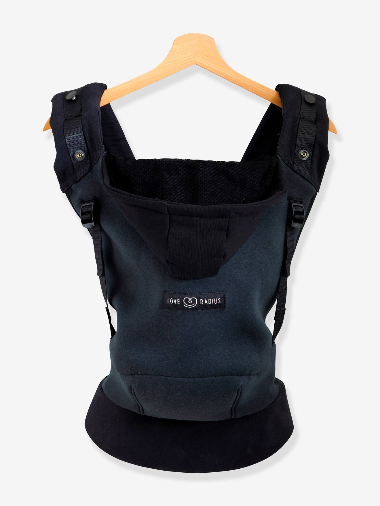 Pack HoodieCarrier + cale-tête et réhausseur LOVE RADIUS gris athletic