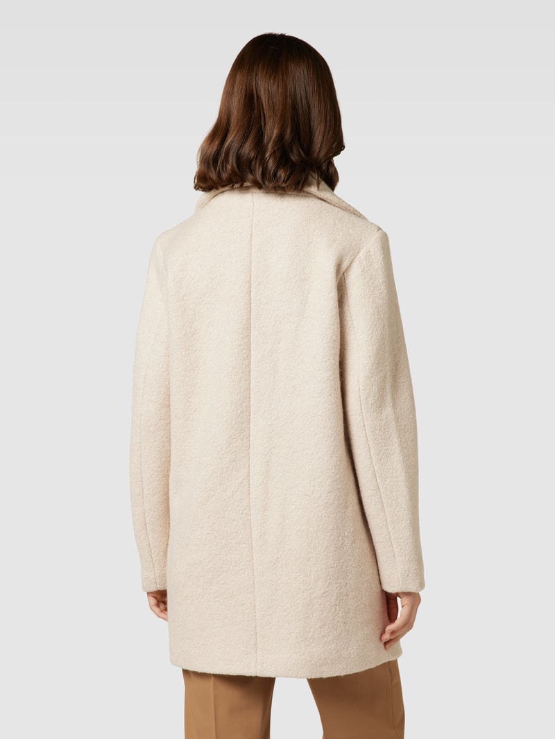 Kurzmantel mit Eingrifftaschen Modell 'STIPA' in beige