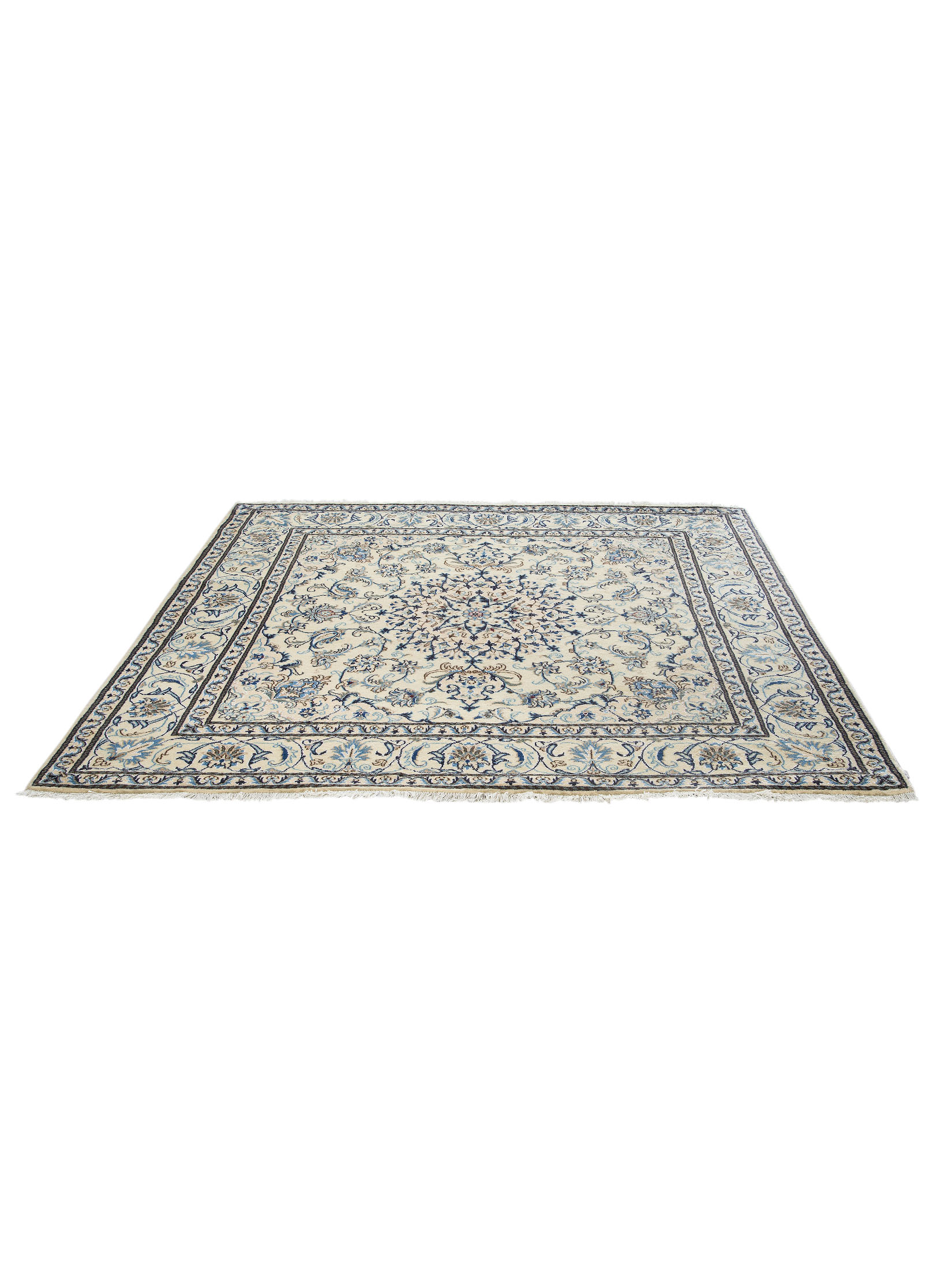 Kaschmar Nain 12 Lah ca. 197 x 205 cm, Unikat / Einzelstück