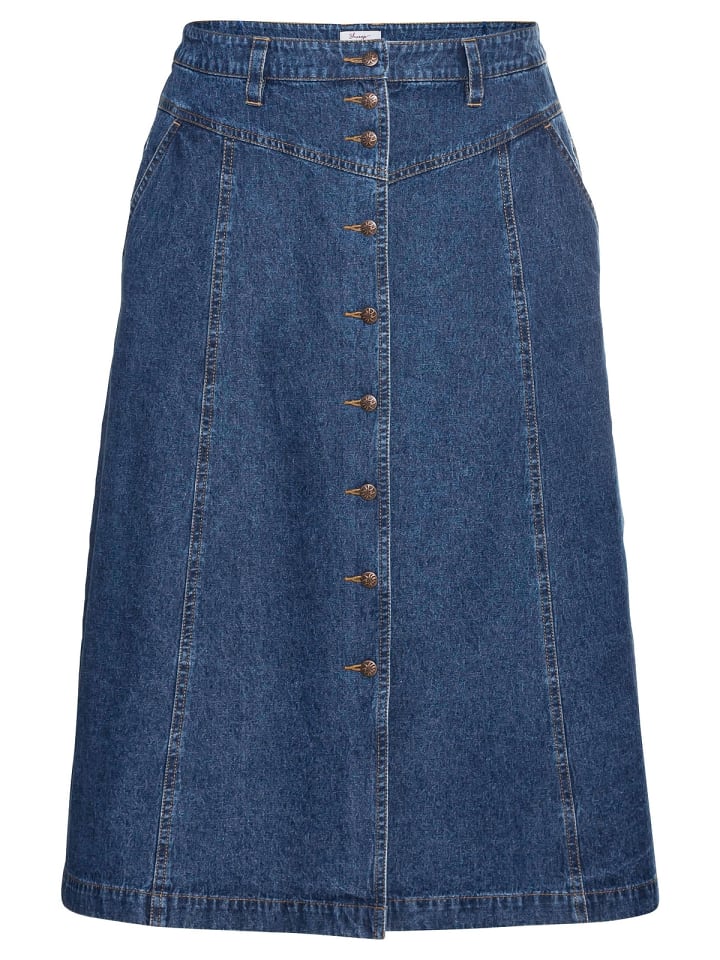sheego Jeansrock in blue Denim günstig kaufen