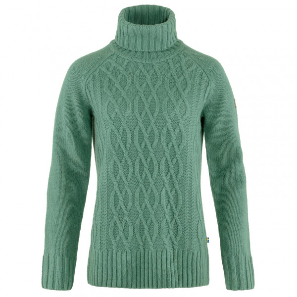 Fjällräven - Women's Övik Cable Knit Roller Neck - Wollpullover