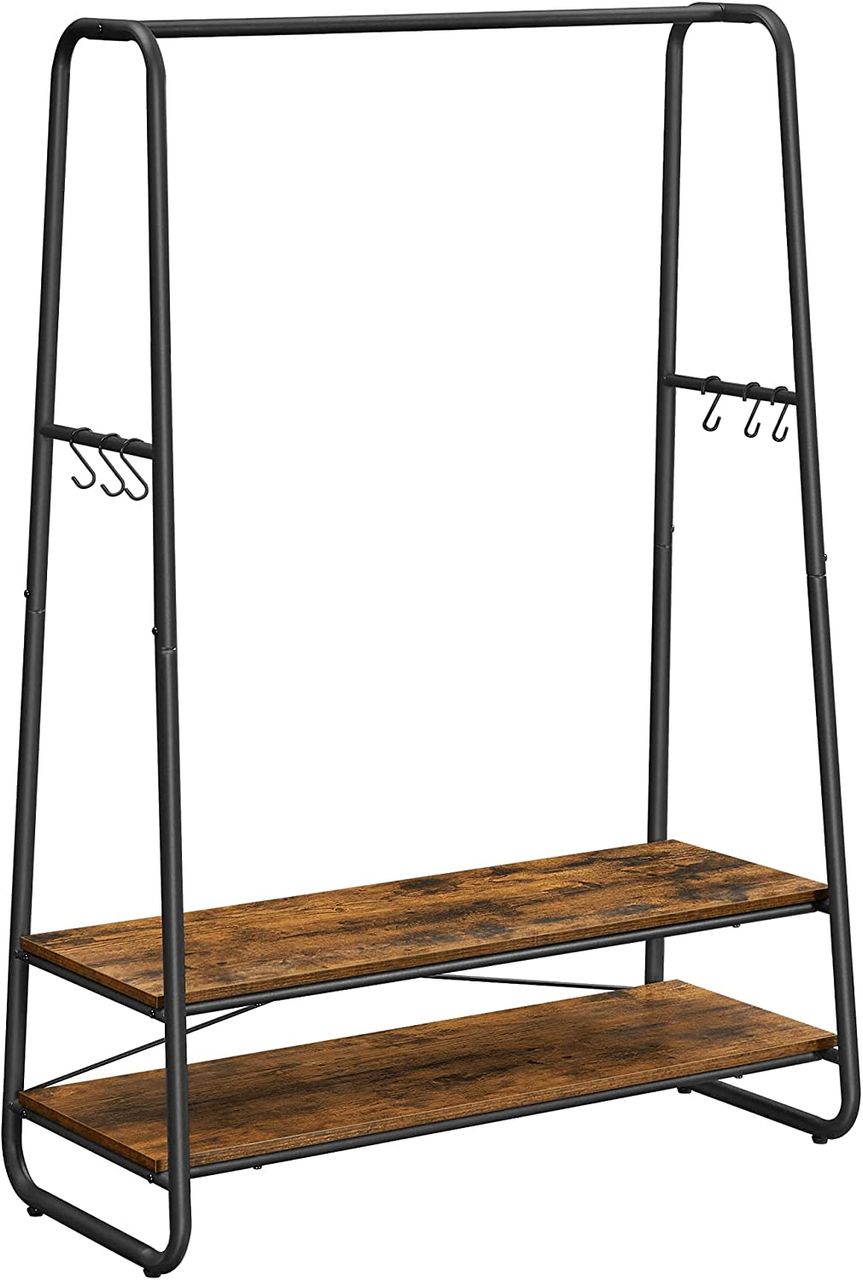 Vasagle Kleidungsständer, 100x45x160cm, Schwarz