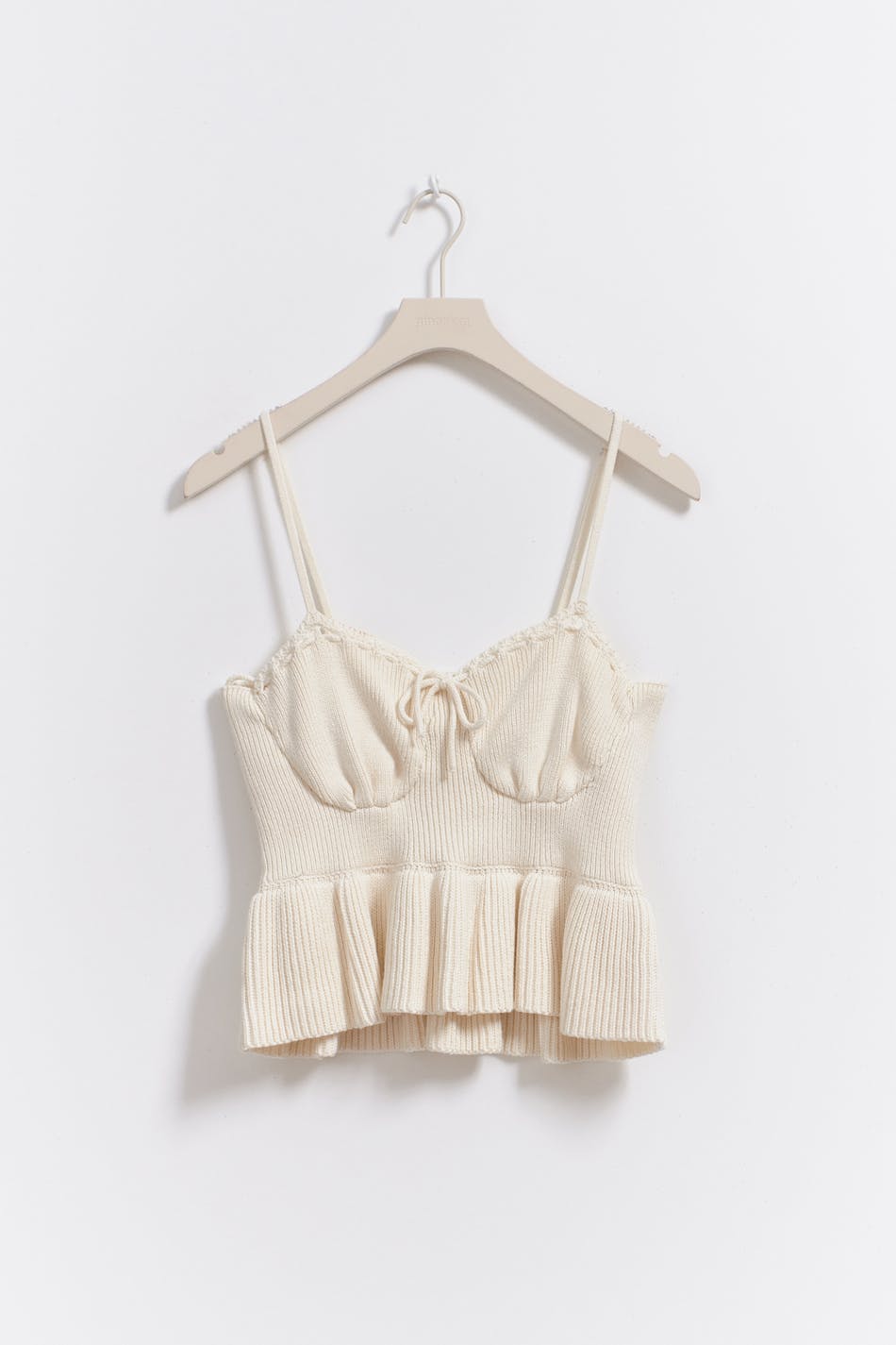 Knitted frill singlet