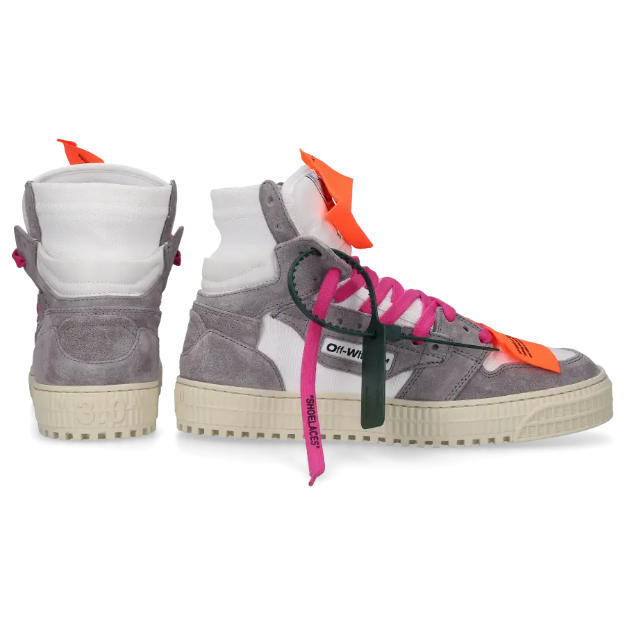 Off-White - Sneaker high 3.0 OFF COURT Kalbsleder - grau
