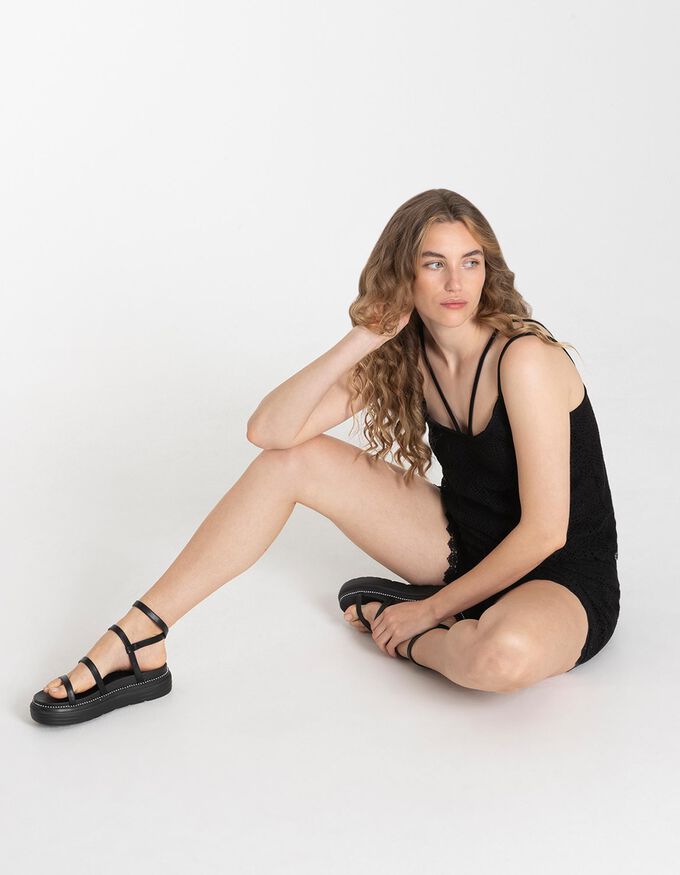 Damen Shorts - Häkelspitze