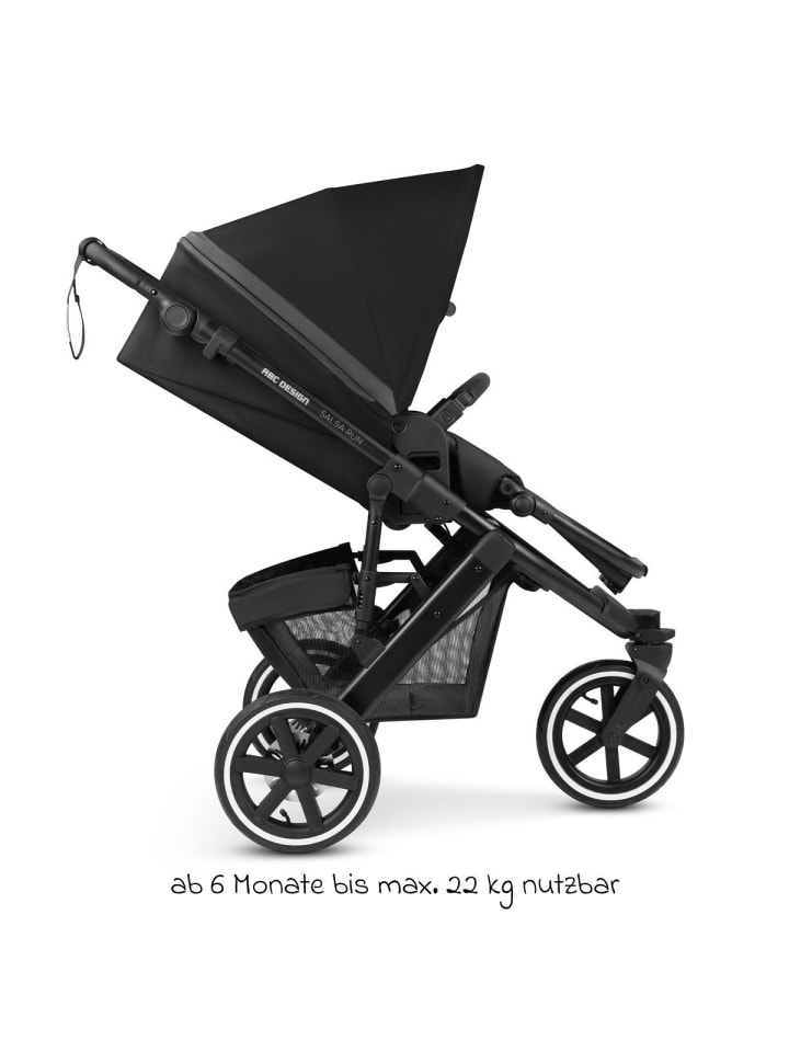ABC-Design 3in1 Kinderwagen-Set Salsa Run - Babywanne, in schwarz günstig kaufen onesize