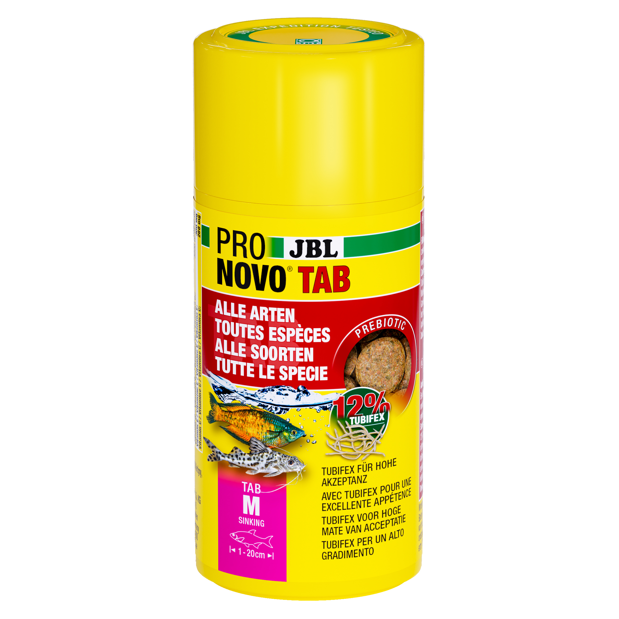 JBL Hauptfutter JBL PRONOVO Futtertabletten für alle Aquarienfische M 100 ml