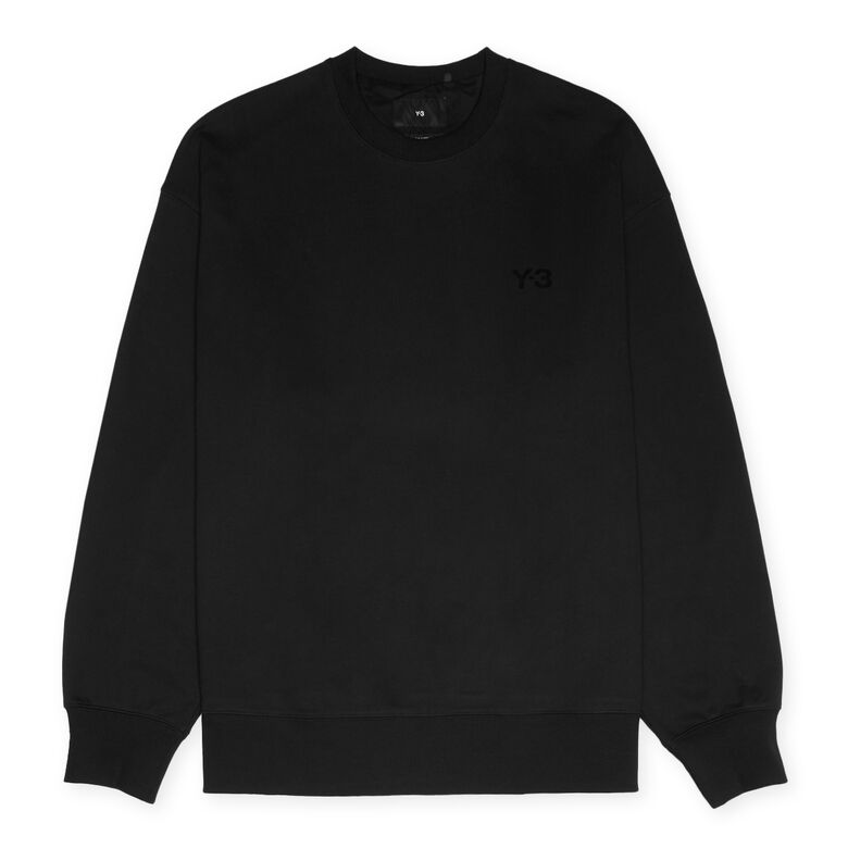 Y-3 French Terry Crew Sweater black